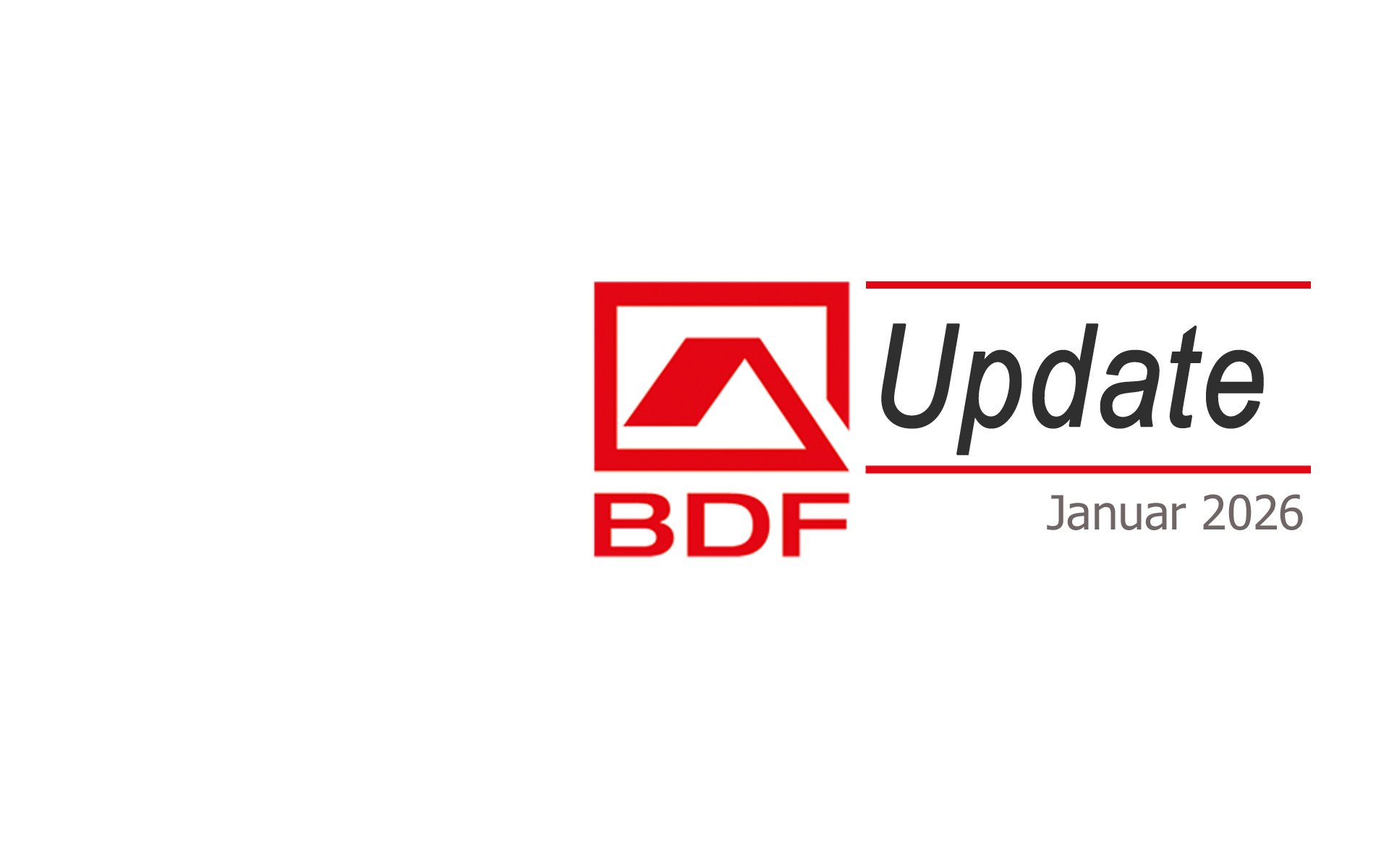 BDF Update Januar 2026